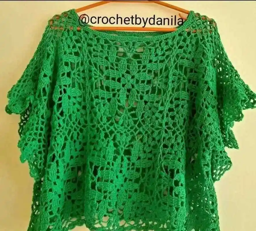 第一款方形拼花钩衣 第二款从中心开始钩 愿你善待自己年轻的皮囊,也