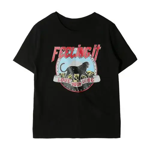 新品主打 – 个性图案烫印短袖圆领t恤