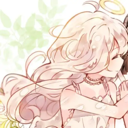 动漫情侣百合头像