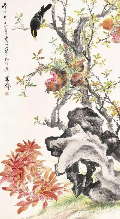内师传统,外师造化.江寒汀花鸟欣赏