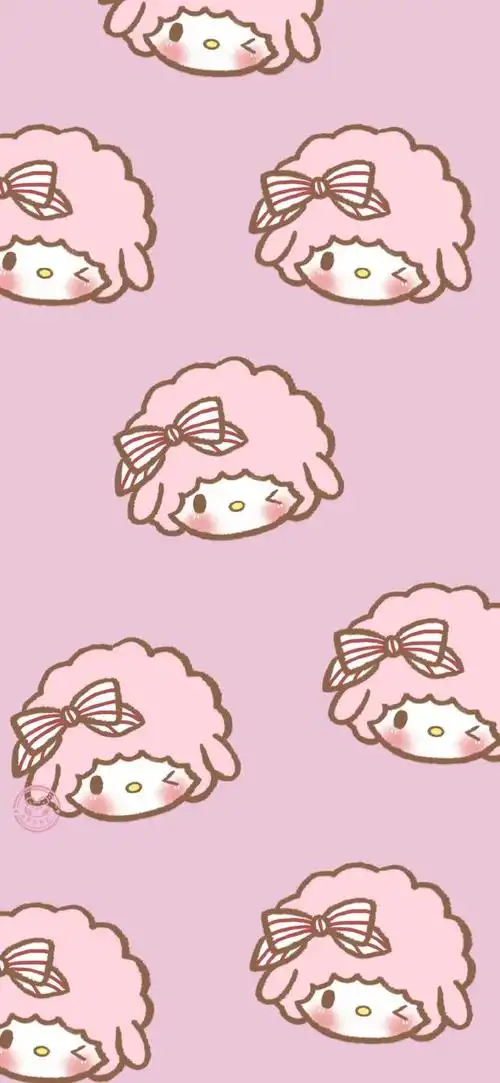 三丽鸥背景图,三丽鸥背景图横屏(,美乐蒂,可爱手绘壁纸)