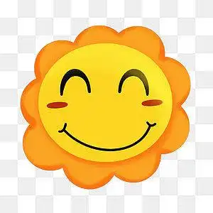 笑脸手绘卡通阳光太阳夏日