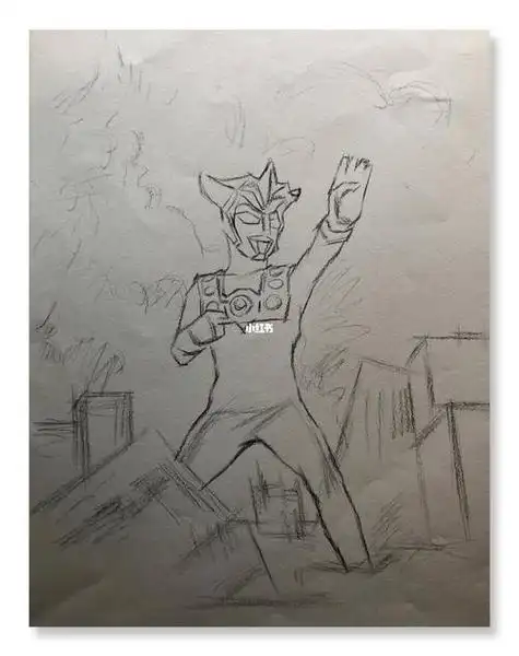 绘画奥特曼小光手绘画奥特曼