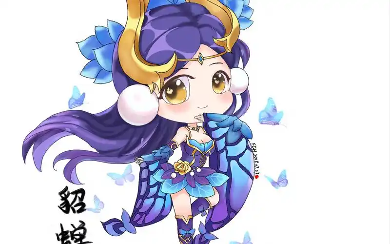 ipad绘用procreate临摹王者荣耀貂蝉仲夏夜之梦q版同人漫画过程