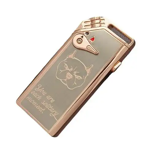 晨龙1801充气防风打火机明火双火男士高档个性创意礼品金属礼盒