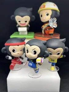正版散货 城市英雄 运动小猿 猿辅导 排球系列 手办盲盒 模型摆件