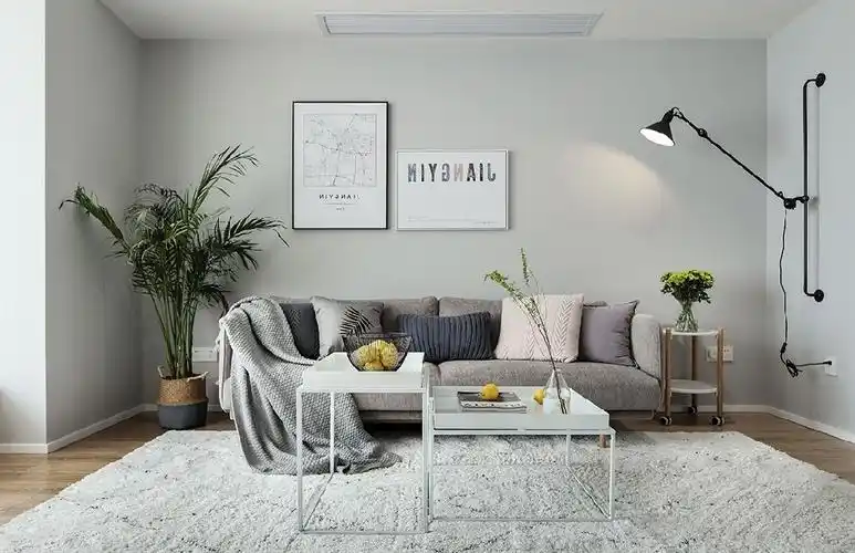 清新素雅北欧风80平米两房设计二居北欧极简家装装修案例效果图