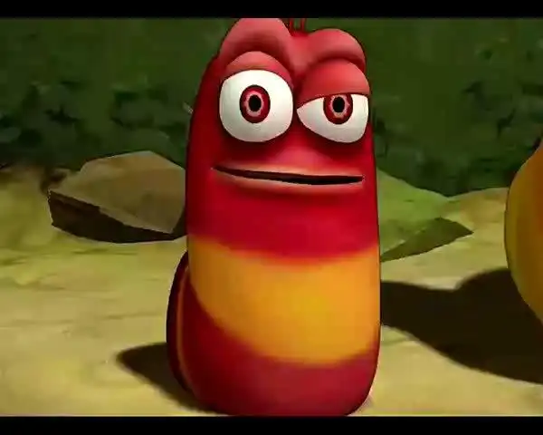 爆笑虫子为了得到食物,上演亲嘴大赛,红虫子一脸嫌弃,震惊了!