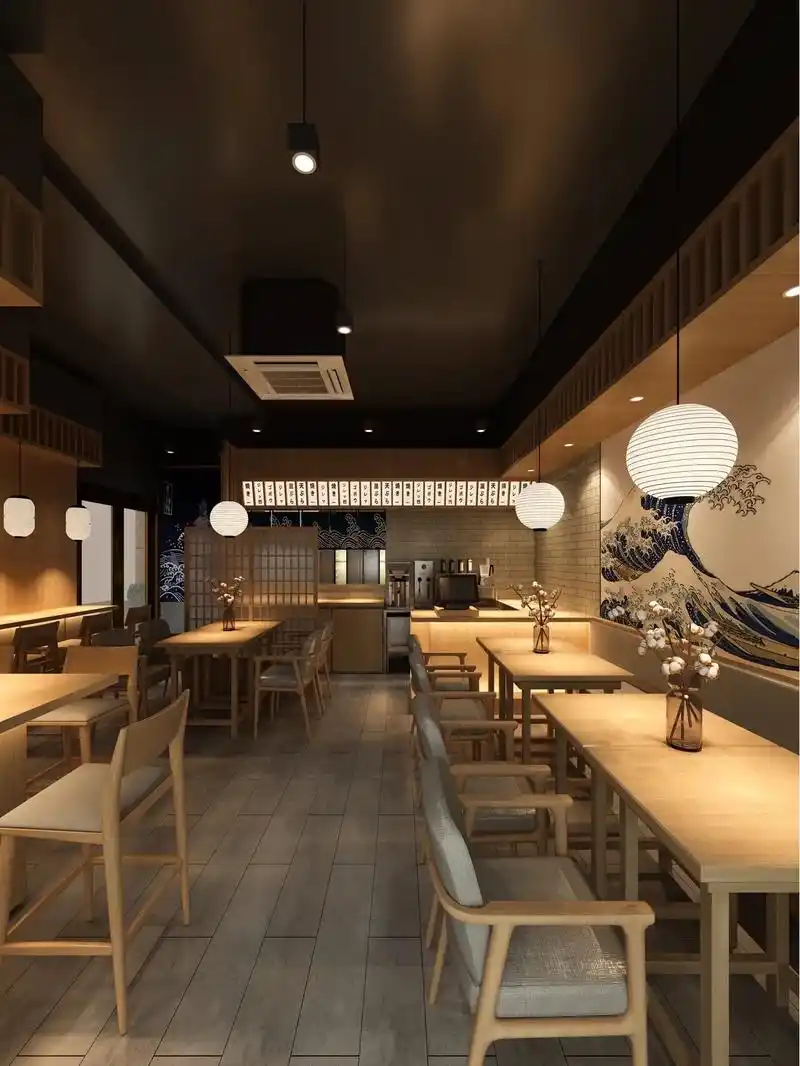 日料店设计 | 佛得幽闲境,遂忘坐俗心~一个餐厅的装修环境, - 抖音