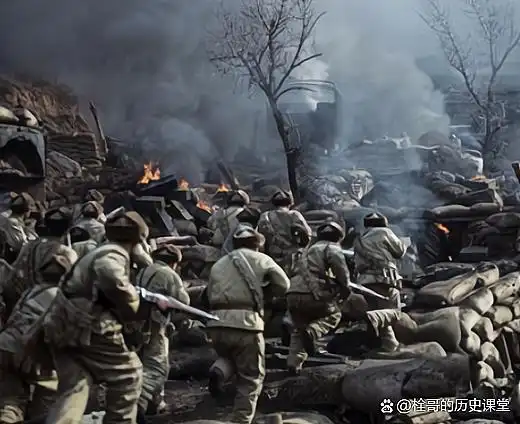 志愿军堵住一个连的敌人,教导员命令:重机枪打活靶,一个都不留