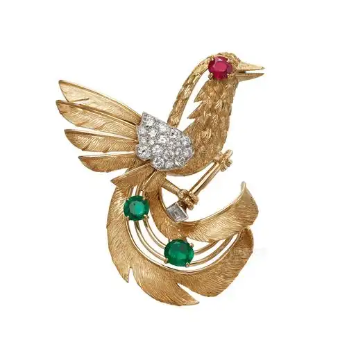 卡地亚珍鸟胸针胸针13