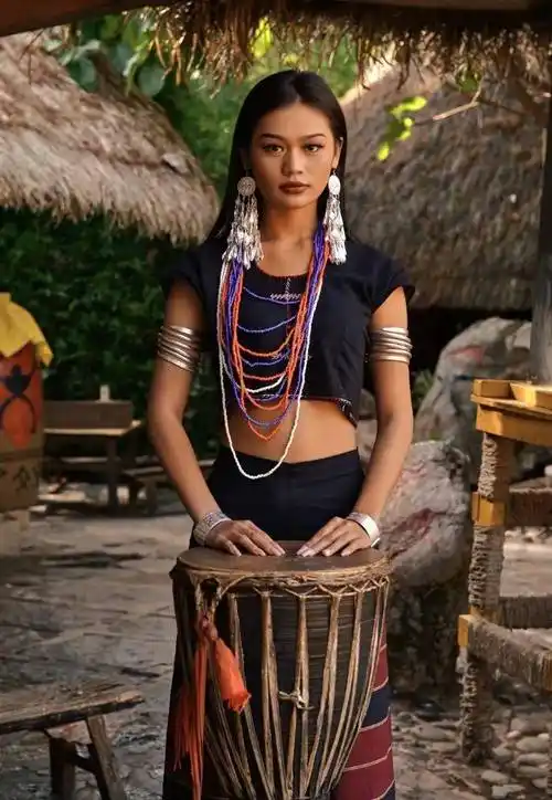 跟着"美人鱼"杨璐感受临沧佤族服饰之美_民族_年轻人_文化