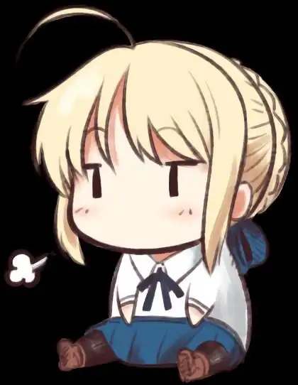 求一张saber滑稽表情 在线等急!