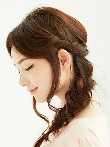 最好看最流行的扎发图片,扎长发图片,发型图片