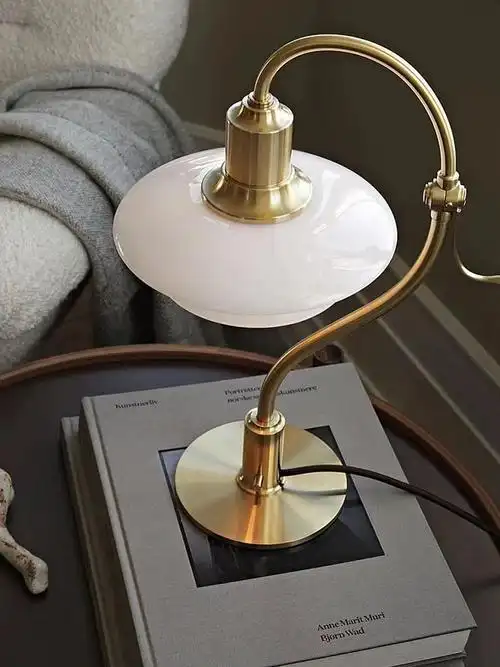 新款丹麦复古风铃问号包豪斯ph台灯卧室书房简约金属质感床头灯