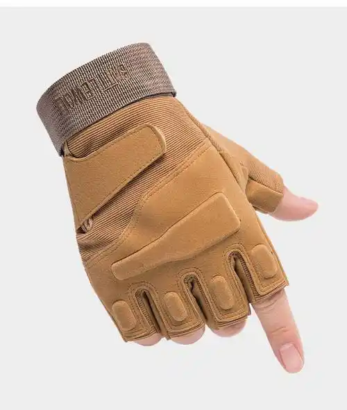 作训手套半指战术手套男防滑全指军迷版作训防割耐磨作战黑鹰半指骑行