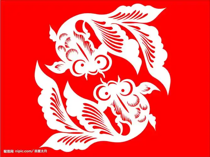 鱼剪纸图片[矢量图,ai]