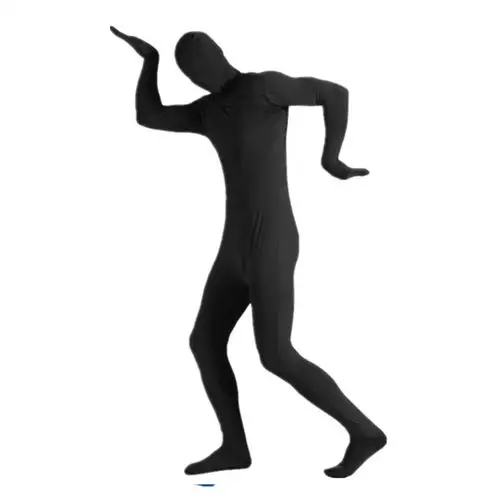 万圣节服装隐身衣隐形衣服透明成人忍者隐身衣黑色紧身衣隐形人