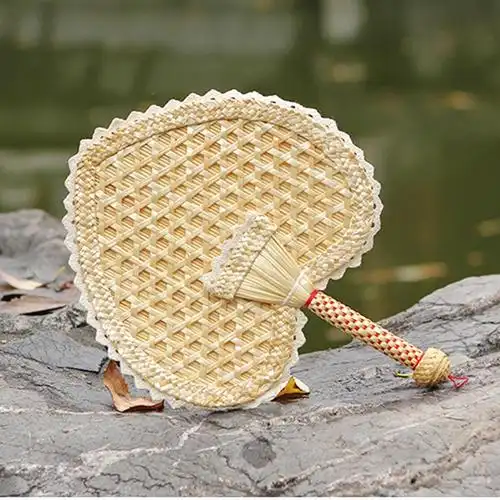 家用夏季麦秸手工编织扇女驱蚊纳凉蒲扇宝宝扇子