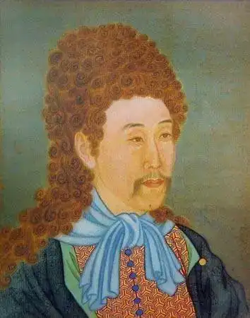 雍正肖像简笔画