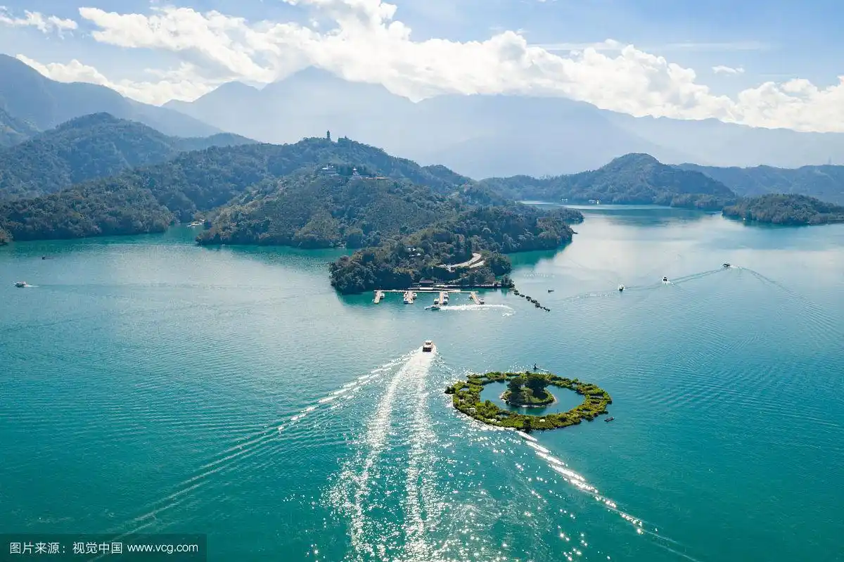 台湾日月潭航拍风光