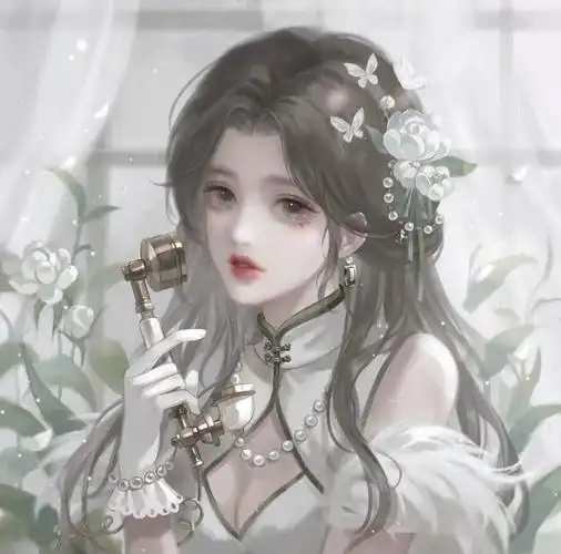 古风小众女头像淡眉如秋水玉肌伴轻风