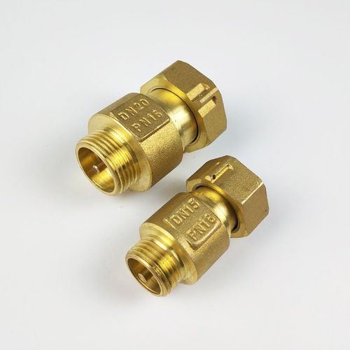 水表前铜止回阀4 6分dn15 20家用自来水单向阀活接止逆