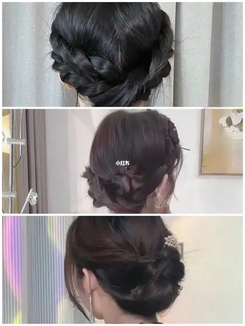 复古盘发61简单日常气质优雅尝试的几种花样