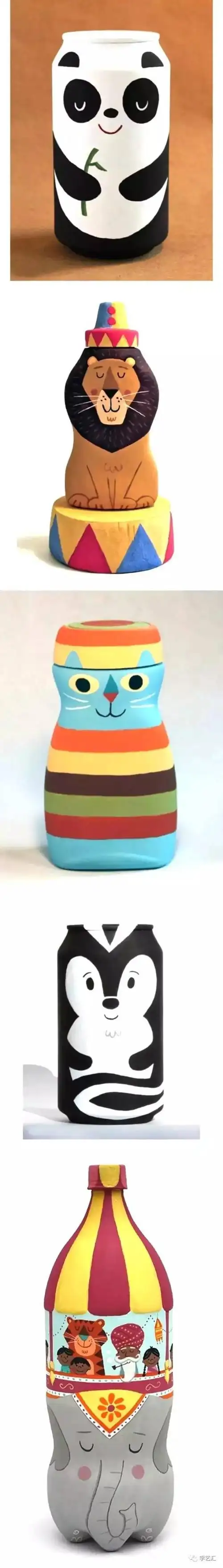 小贴士:做瓶子绘画有专门的玻璃颜料,也可以用丙烯颜料哦,快动手做