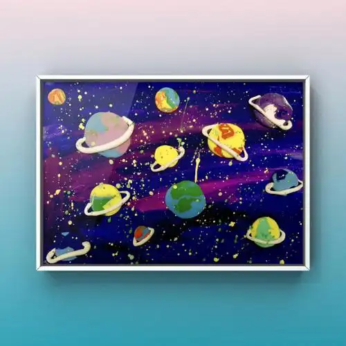 创意美术梦幻星球