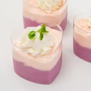 杯子爱心布丁杯果冻杯提拉米苏杯甜点杯蛋糕杯塑料爱心慕斯杯心形布丁