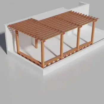 户外塑木塑花架 防腐木葡萄架廊架 车篷单边花架阳台碳化木爬藤