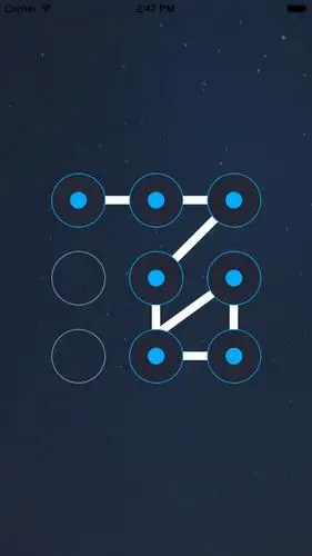 支付宝登陆界面(手势解锁的实现)