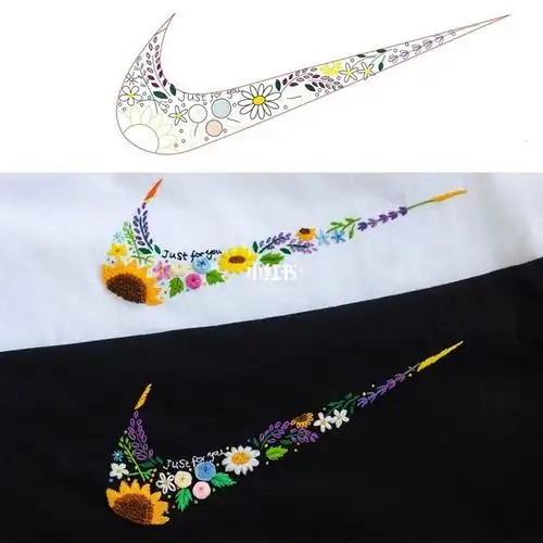 姐妹们要的耐克刺绣图纸来啦!