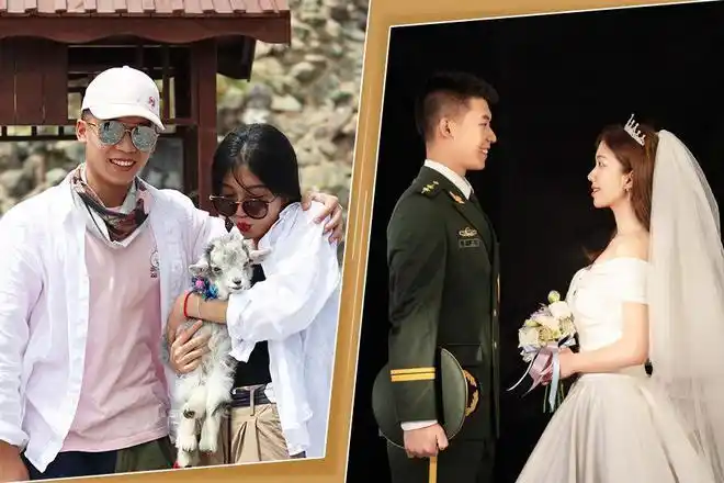 520福州兵哥哥晒齁甜军恋照左手牵你右手敬礼