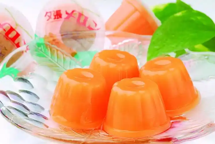 日本代购零食北海道北辰夕张草莓味果冻水果mini布丁15个装