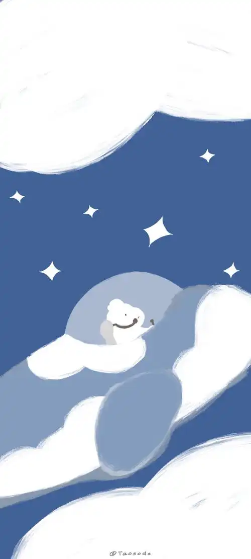 少女心壁纸蓝色