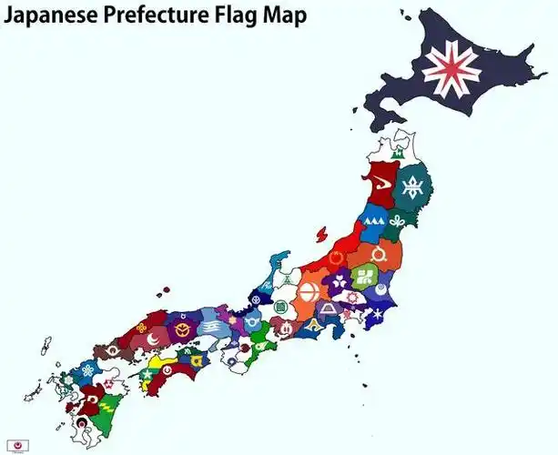 日本全国县域旗帜地图