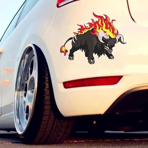 车身划痕遮挡改装饰牛年牛气冲天贴画遮盖创意个性贴卡通汽车贴纸