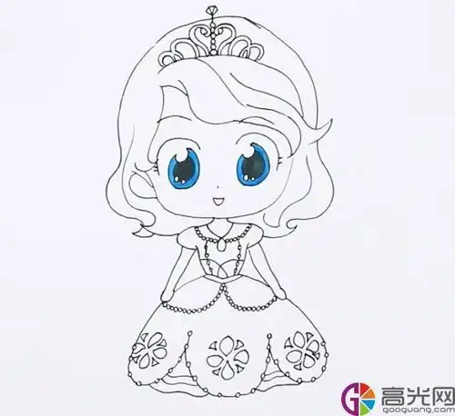 小公主苏菲亚怎么画