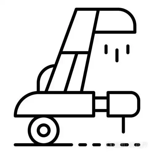 小麦采集设备图标, 轮廓样式插画-正版商用图片182r1a-摄图新视界