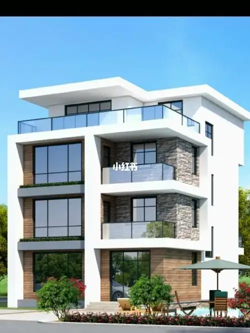 现代风格二开间别墅