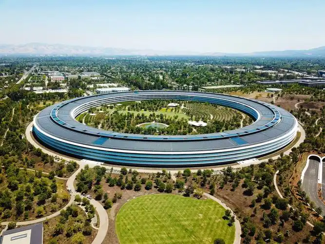 foto aérea do apple park
