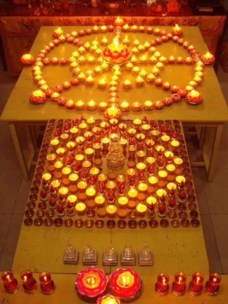 正月十五供灯简笔画 简笔画图片大全-普车都