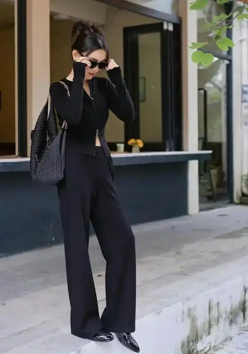 阔腿裤4种鞋子穿上时髦洋气还增高腿粗胯宽的你得学