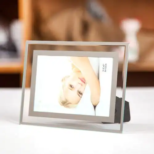 a4水晶玻璃相框架证书5678照片水晶相框玻璃摆台相框