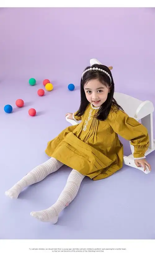 南极人3条装儿童连裤袜夏季薄款舞蹈女童宝宝防蚊袜网