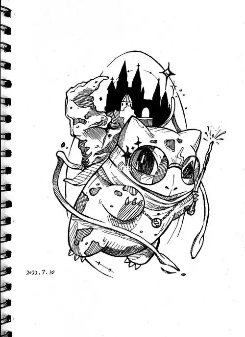 绘画临摹神奇宝贝妙蛙种子