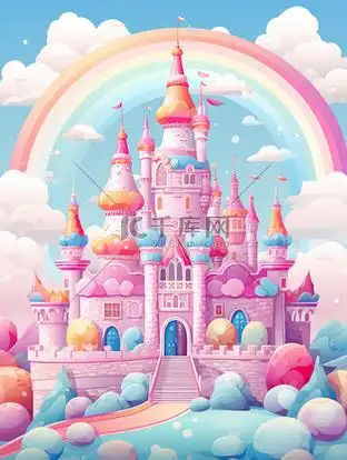 可爱粉色少女城堡13
