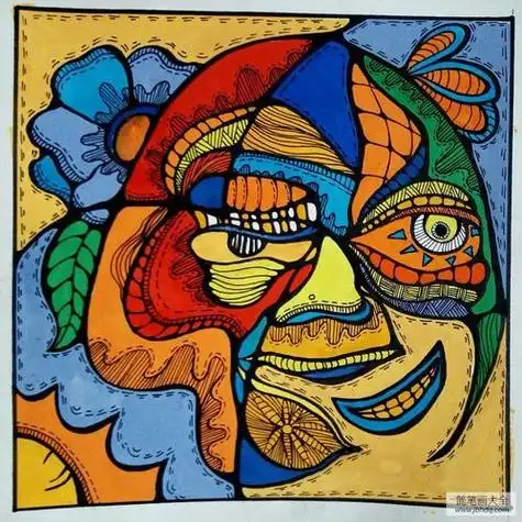 幼儿彩色装饰画简笔画